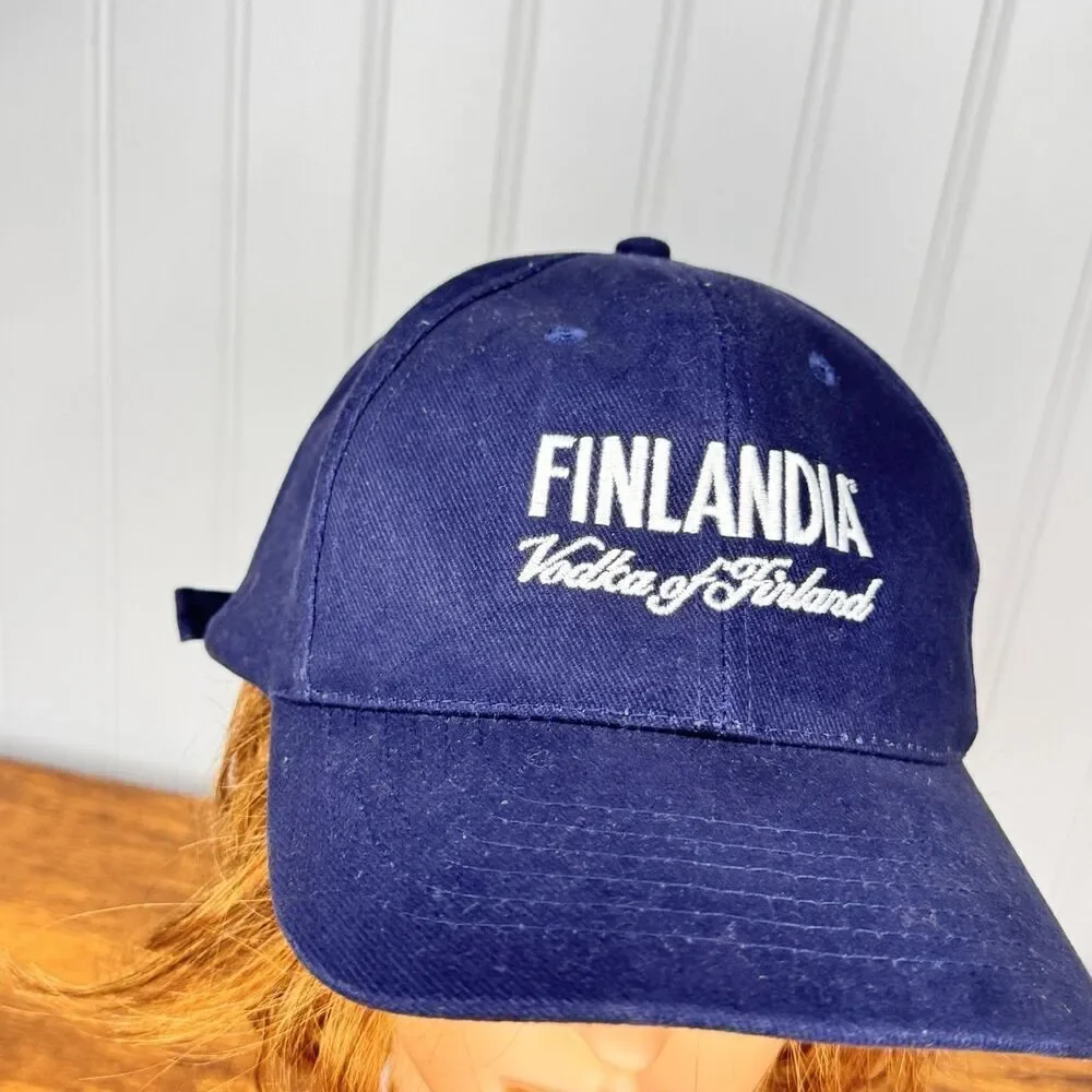Finlandia Vodka Of Finland Baseball Cap Hat Adjustable  Anvil 100% Cotton